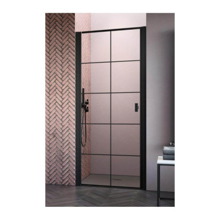 Drzwi Prysznicowe Nes 8 DWJ I Czarne 70 Lewe Factory 10076070-54-55L Radaway