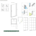 Drzwi Prysznicowe Nes 8 DWJ I Czarne 100 Prawe Factory 10076100-54-55R Radaway