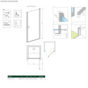 Drzwi Prysznicowe Nes DWJ I Czarne 70 Prawe Frame 10026070-54-56R Radaway
