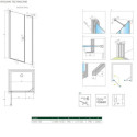 Drzwi Prysznicowe Nes DWS 140 Lewe 10028140-01-01L Radaway