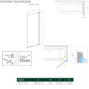 Parawan Nes 8 PNJ 50 Czarny Prawy Frame Nes 8 10061050-54-56R Radaway