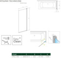 Parawan Nes 8 PNJ 60 Czarny Prawy Frame Nes 8 10061060-54-56R Radaway