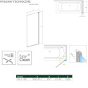 Parawan Nes 8 PNJ 90 Czarny Prawy Frame Nes 8 10061090-54-56R Radaway