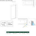 Parawan Nes PNJ 80 Czarny Prawy Frame Nes 10011080-54-56R Radaway