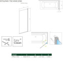 Parawan Nes PNJ 90 Czarny Prawy Frame Nes 10011090-54-56R Radaway