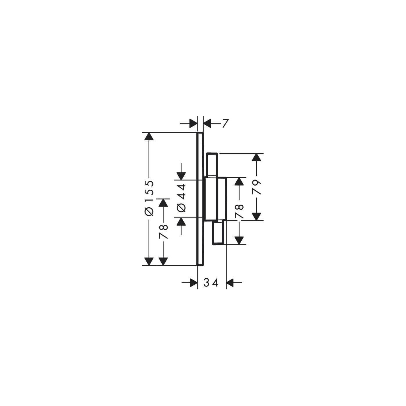 Bateria Prysznicowa Duoturn S Czarny Mat 75418670 Hansgrohe