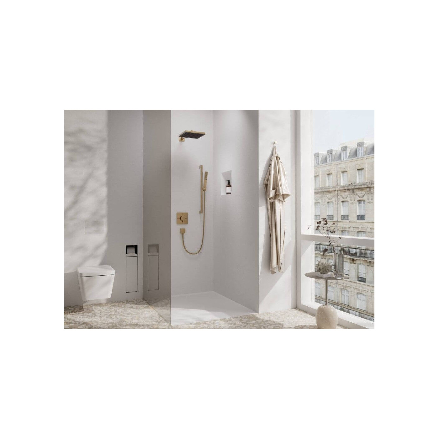 Bateria Prysznicowa Showerselect Comfort E Brąz Szczotkowany 15572140 Hansgrohe
