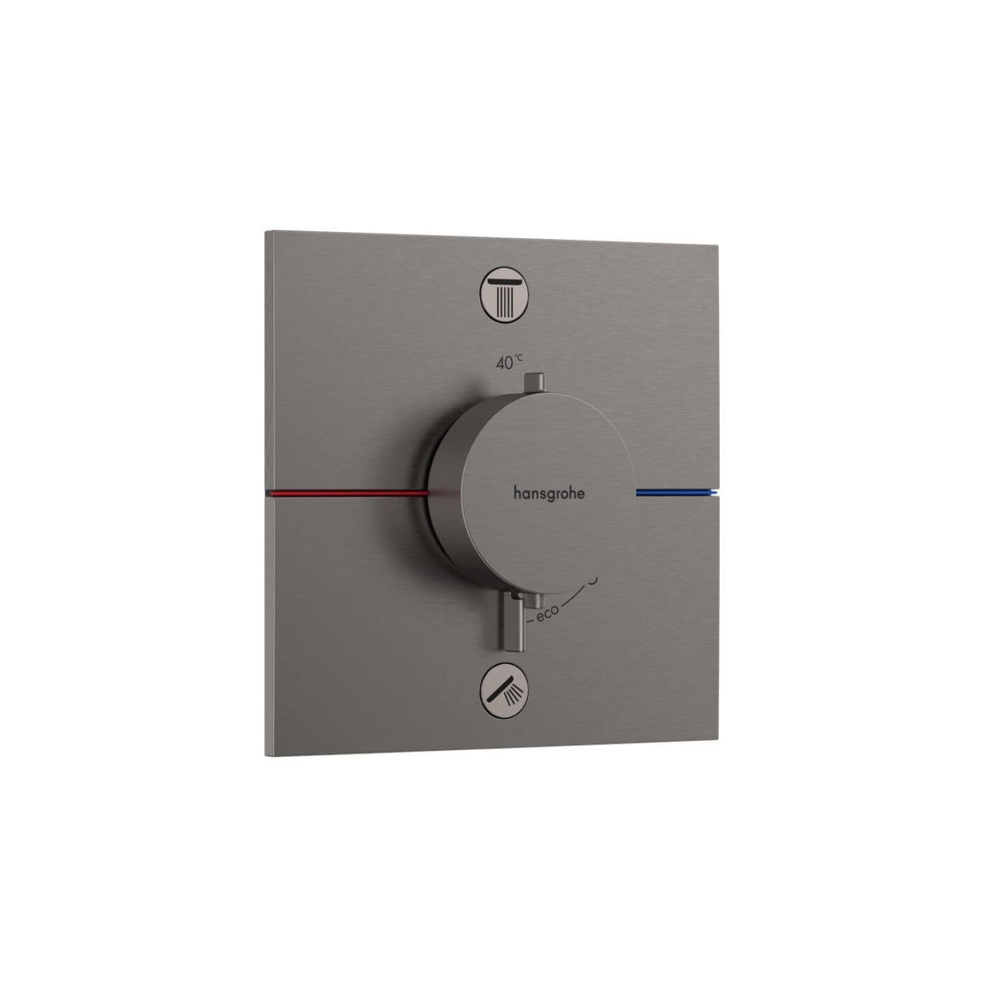 Bateria Prysznicowa Showerselect Comfort E Czarny Chrom Szczotkowany 15572340 Hansgrohe