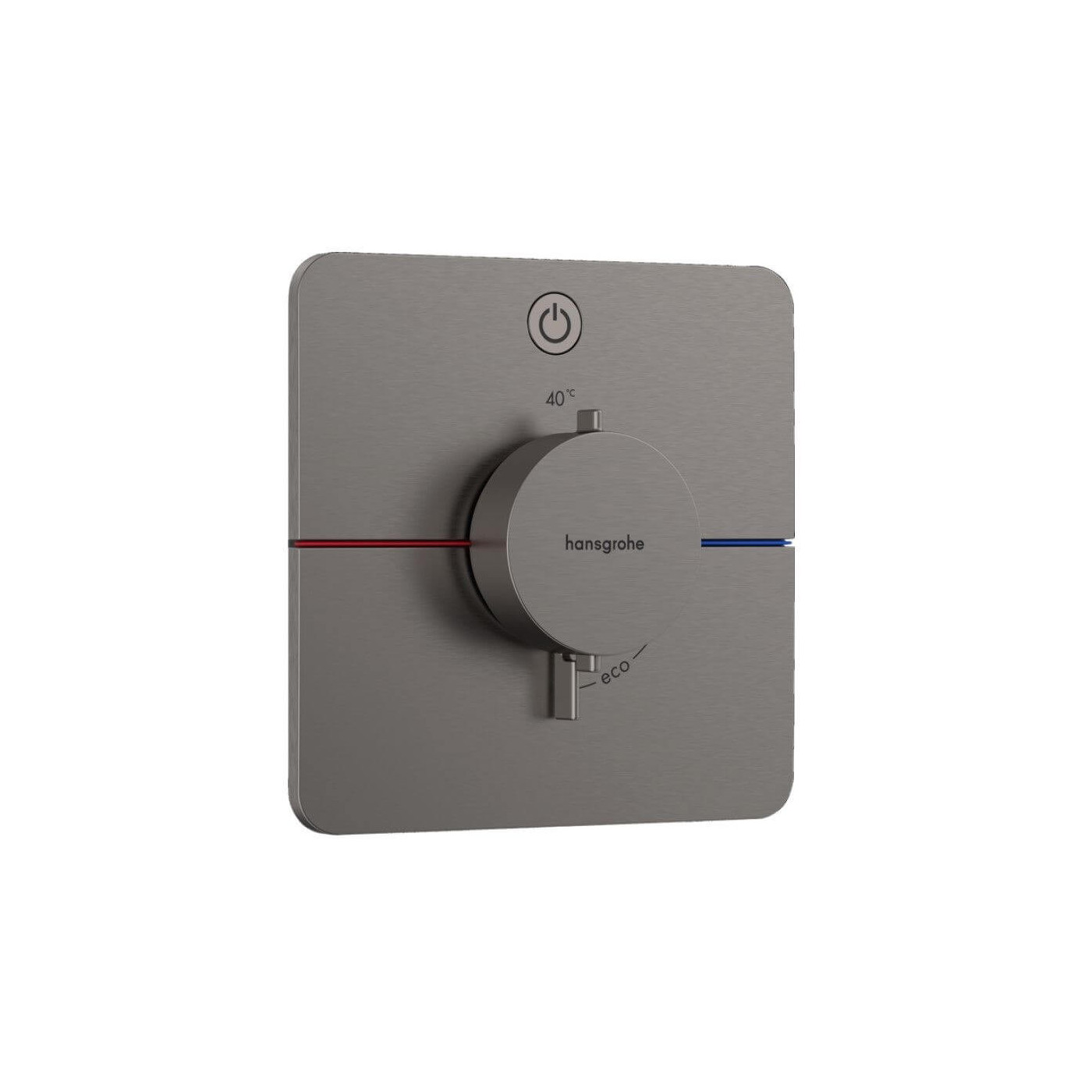 Bateria Prysznicowa Showerselect Comfort Q Czarny Chrom Szczotkowany 15581340 Hansgrohe