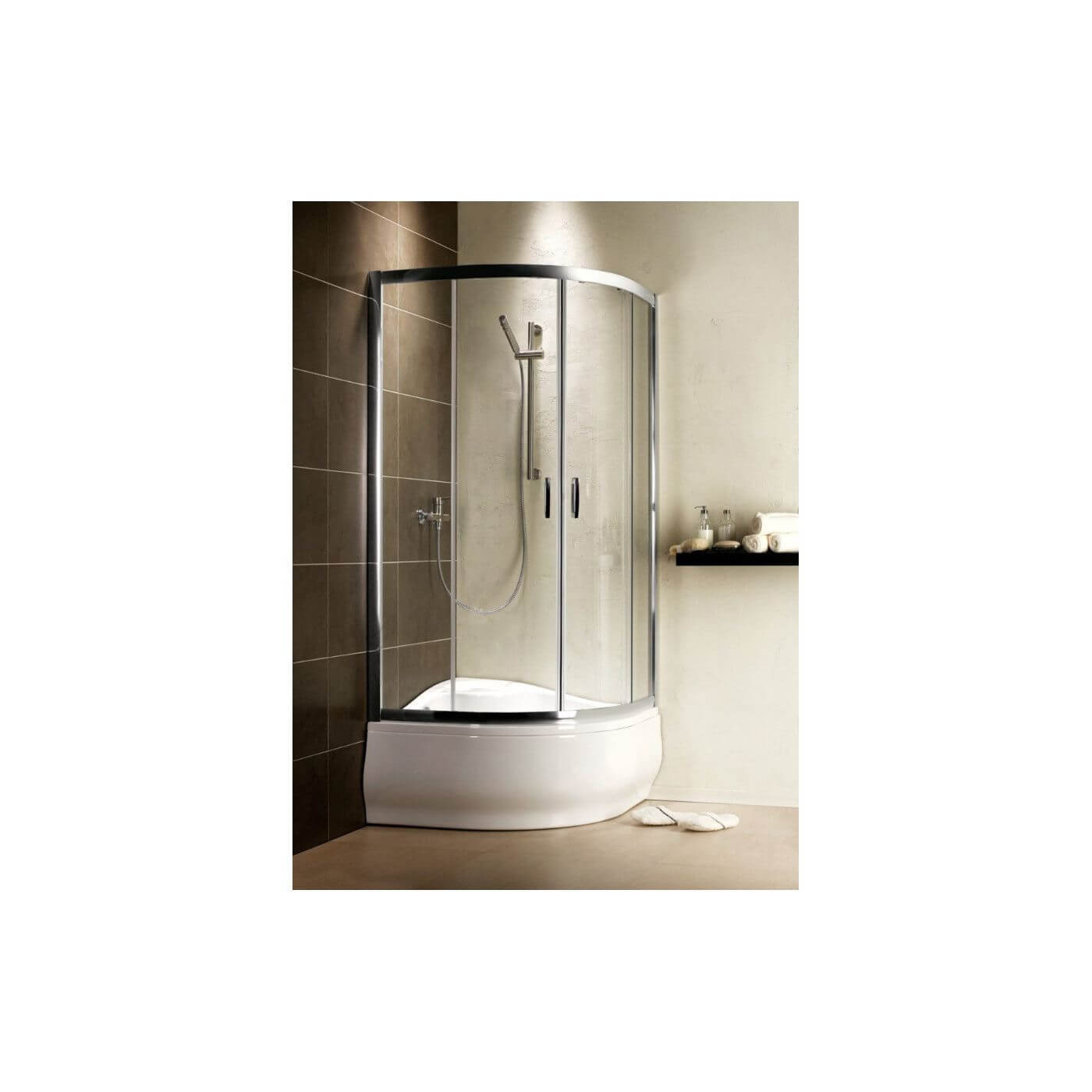 Kabina Symetryczna Premium Plus Szkło Grafitowe 1700 A 80x80 30411-01-05N Radaway