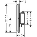 Bateria Prysznicowa Showerselect Comfort Q Czarny Mat 15581670 Hansgrohe