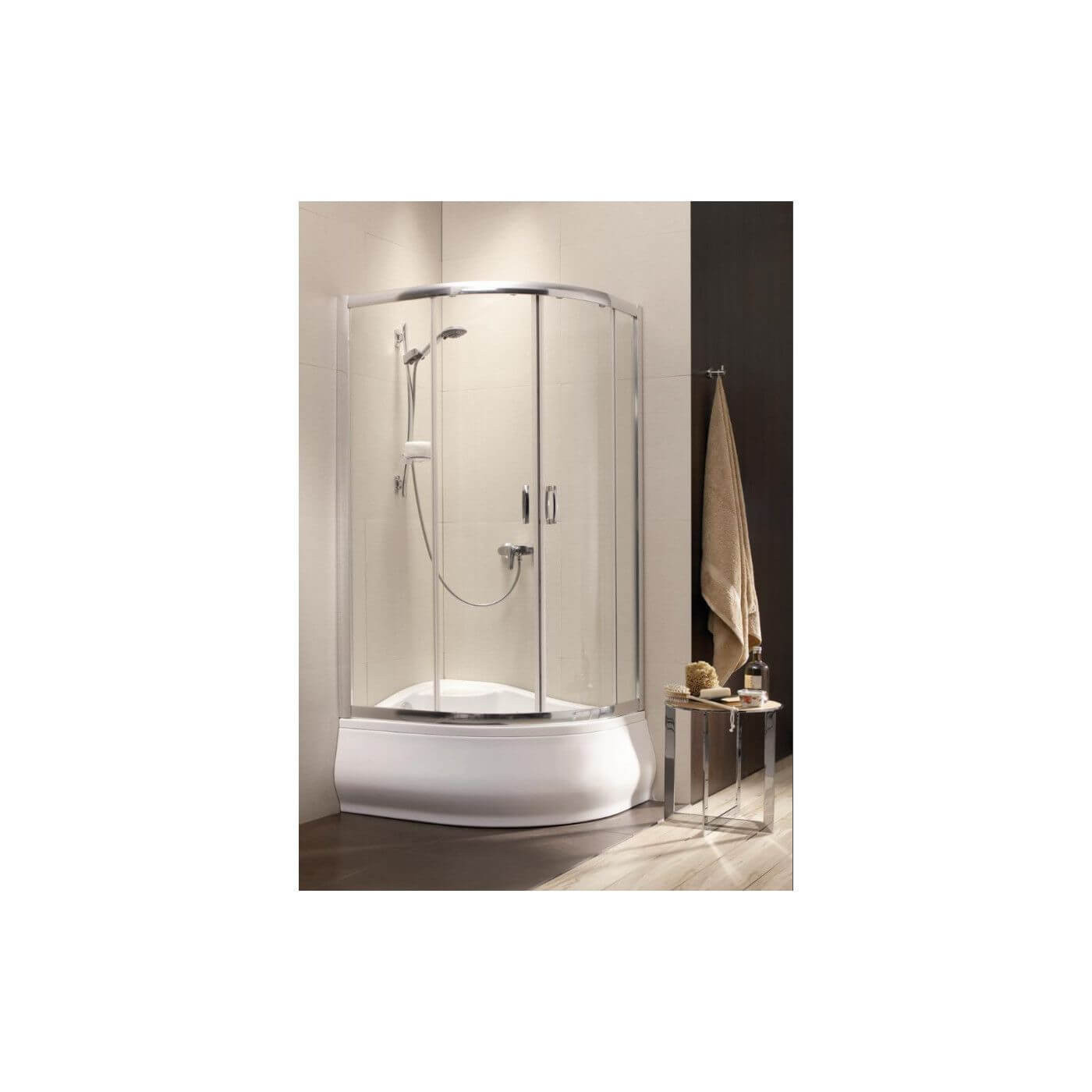 Kabina Asymetryczna Premium Plus Szkło Fabric 1700 E 120x90 30483-01-06N Radaway