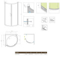 Kabina Premium Plus B 90x90 30473-01-01N Radaway