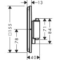 Bateria Prysznicowa Showerselect Comfort Q Biały Mat 15583700 Hansgrohe