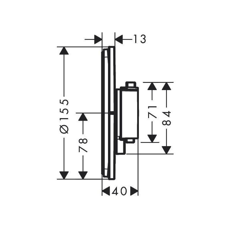 Bateria Prysznicowa Showerselect Comfort S Brąz Szczotkowany 15553140 Hansgrohe
