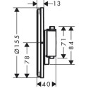 Bateria Prysznicowa Showerselect Comfort S Czarny Chrom Szczotkowany 15553340 Hansgrohe