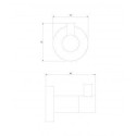 Haczyk Pojedynczy Modern Project Czarny MP60110BL Omnires