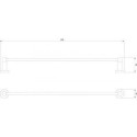 Wieszak Na Ręcznik Modern Project Czarny 40 cm MP60214BL Omnires
