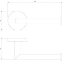 Uchwyt Na Papier Toaletowy Modern Project Czarny MP60510BL Omnires