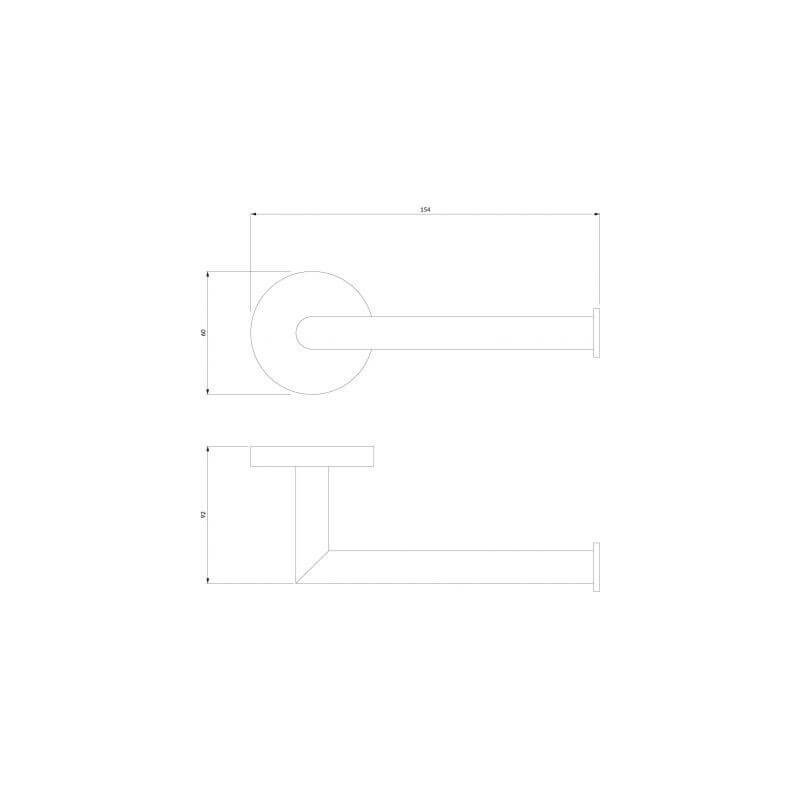 Uchwyt Na Papier Toaletowy Modern Project Czarny MP60510BL Omnires