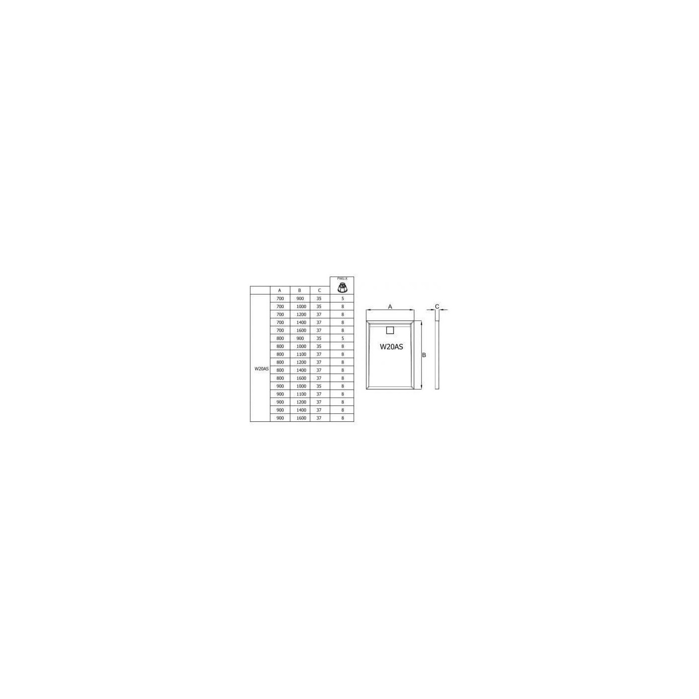 Brodzik Livada 90X120 W20As09012004 Sanswiss