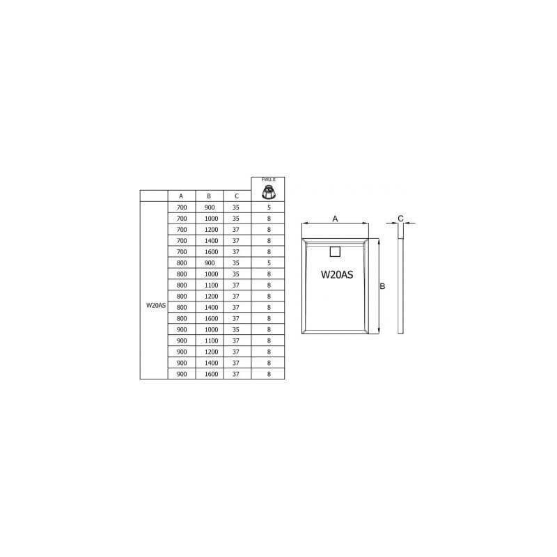 Brodzik Livada 90X120 W20As09012004 Sanswiss