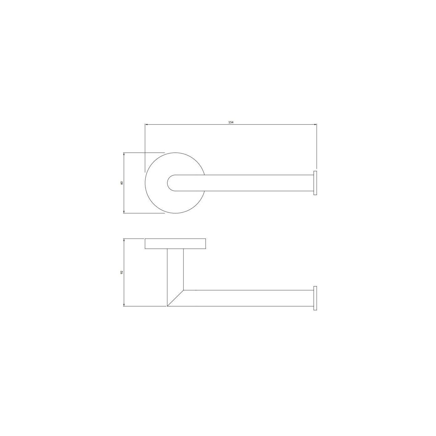Uchwyt Na Papier Modern Project Mp60510Cr Chrom Omnires
