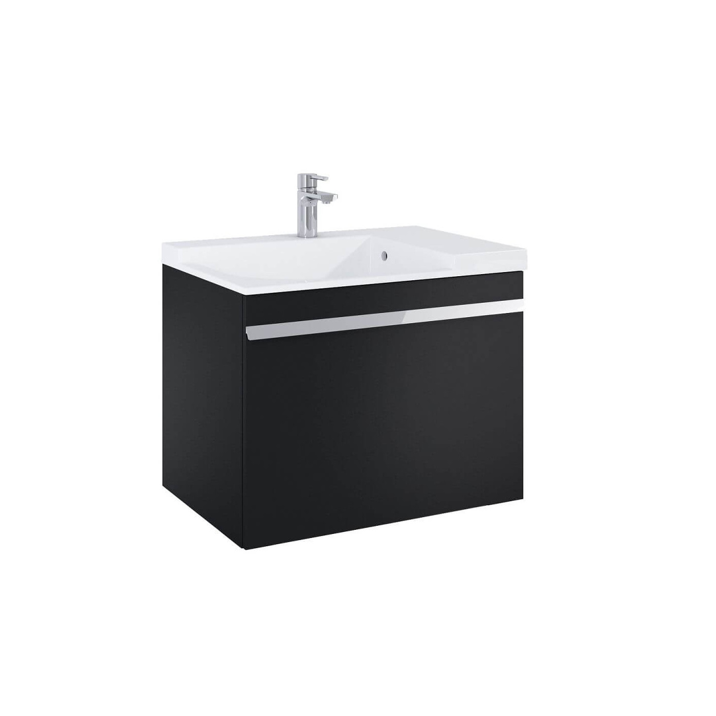 Szafka Moody 70 1S+1S Black Mat 167685 Elita
