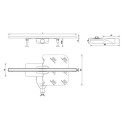 Odpływ Liniowy Slim 90 cm Czarny Mat 522.0510.13.090 Emporia