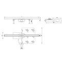 Odpływ Liniowy Top Drain 60 cm 522.0121.58.060 Złoty Emporia