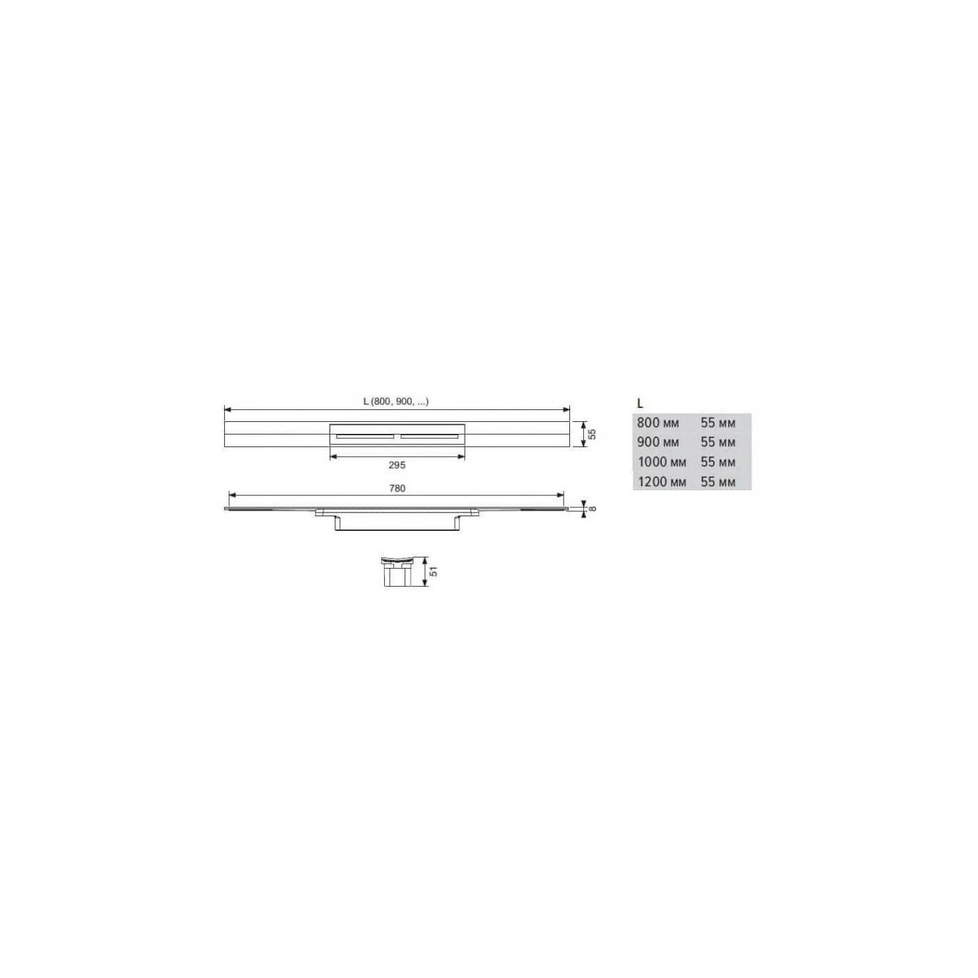 Ruszt Do Odpływu Liniowego Drainprofile 100Cm 671000 Tece