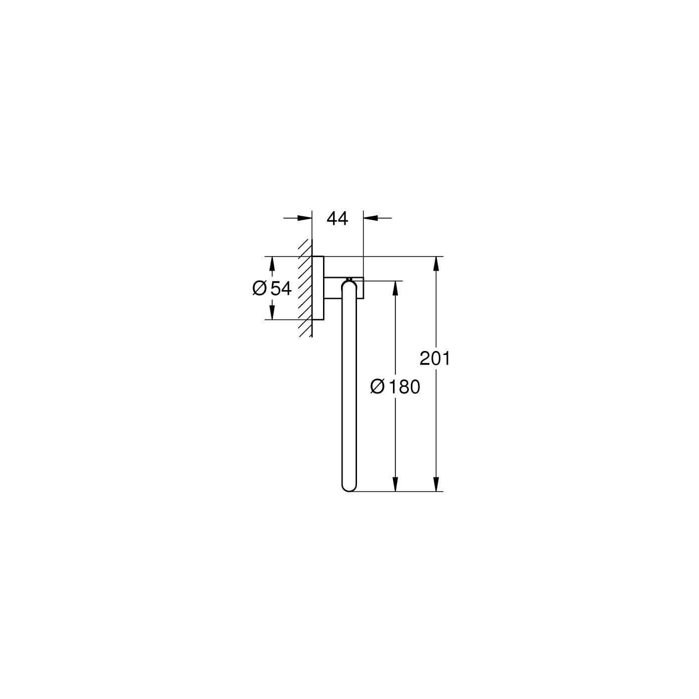 Wieszak Na Ręcznik Start Matte Black 411742430 Grohe