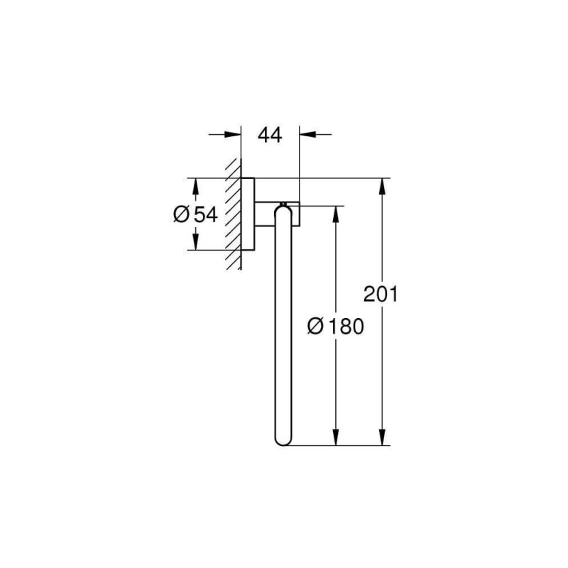 Wieszak Na Ręcznik Start Matte Black 411742430 Grohe