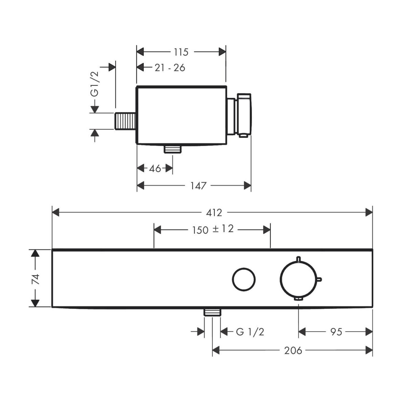 Bateria Prysznicowa Showertablet Select Brąz Szczotkowany 24360140 Hansgrohe