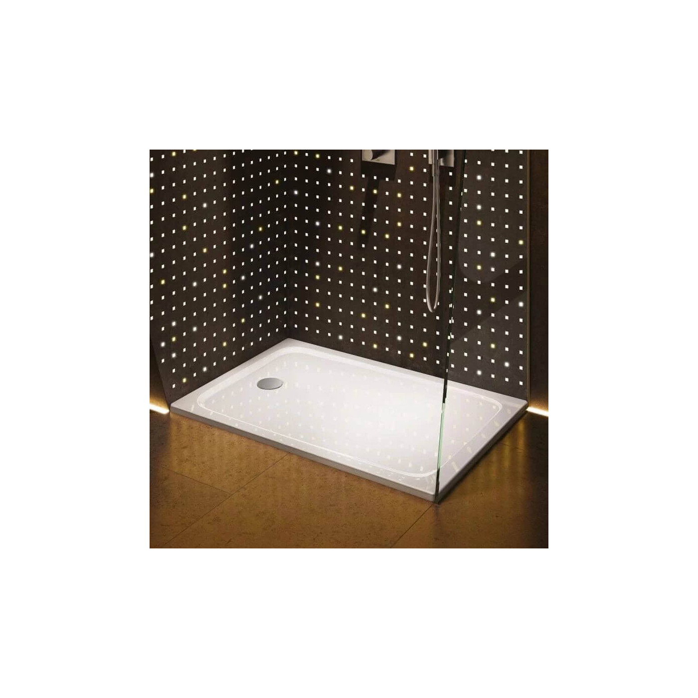 Brodzik Kwadratowy Cayonoplan 90x90 Obniżony Nośnik 361447980001 Kaldewei