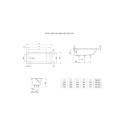 Wanna Prostokątna 150x75 + Nogi Savai Slim A248587000 Roca