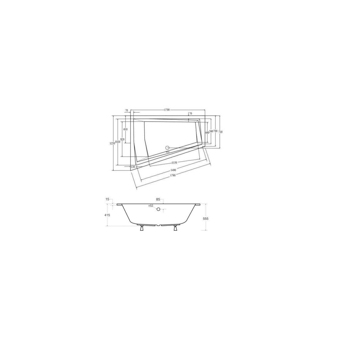 Wanna Do Zabudowy Alvi Duo BS-WAID-170-L 170x125 Emporia