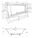 Wanna Do Zabudowy Alvi Duo BS-WAID-180-L 180x125 Emporia