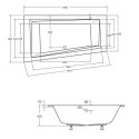 Wanna Do Zabudowy Alvi BS-WAIT160-L 160x90 Emporia