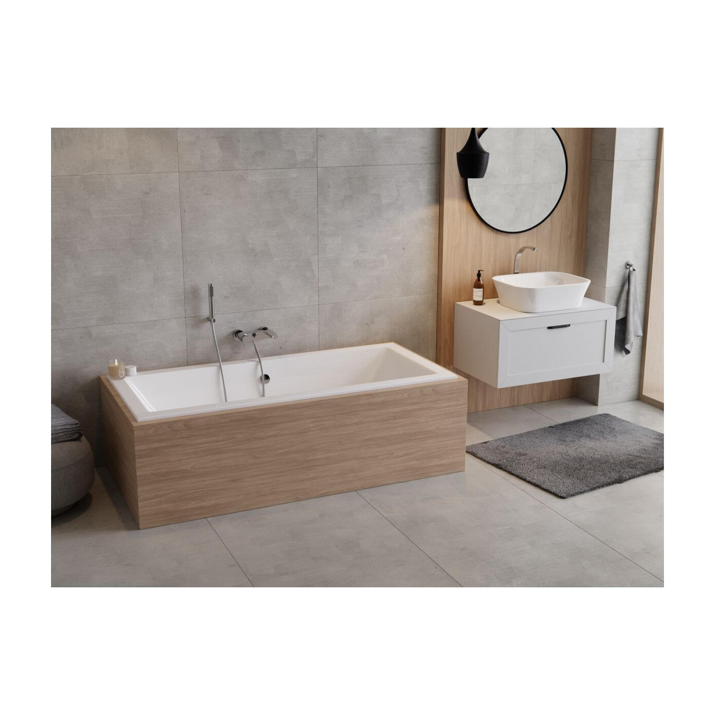 Wanna Do Zabudowy Prima BS-WAQ190 190x90 Emporia