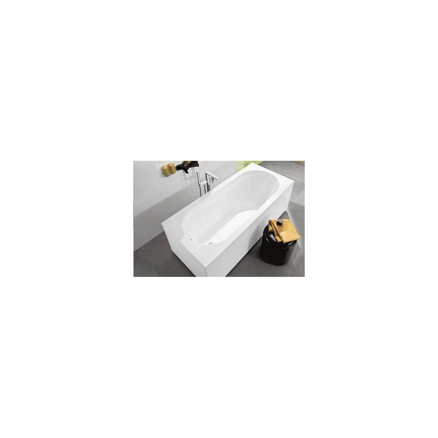 Wanna Prostokątna Oberon 160x75 Weiss Alpin UBQ160OBE2V-01 Villeroy&Boch