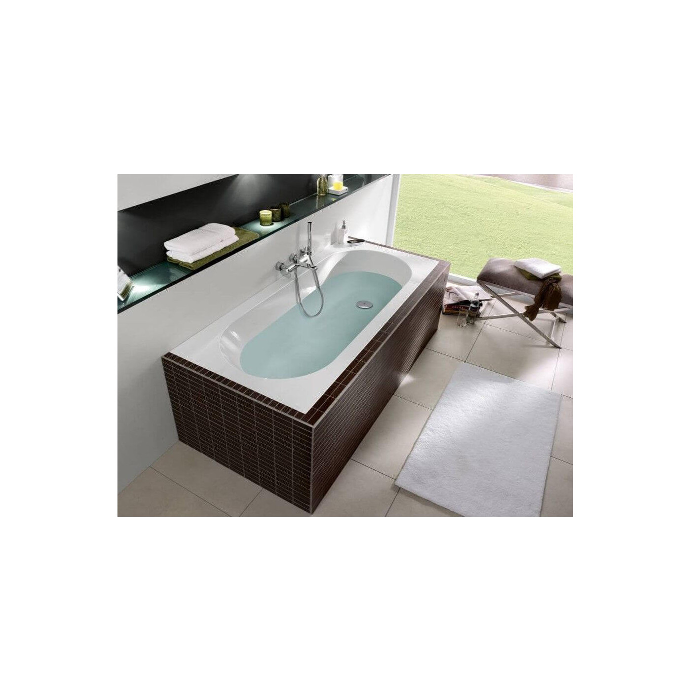 Wanna Prostokątna Oberon 190x90 Weiss Alpin UBQ199OBE2V-01 Villeroy&Boch