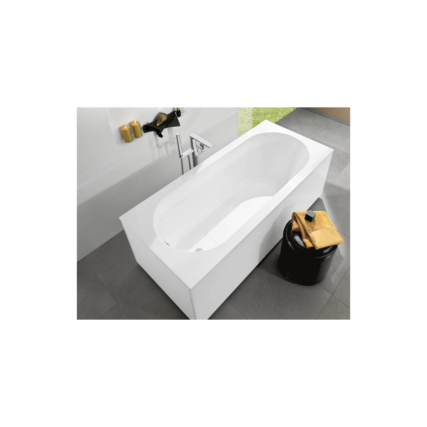 Wanna Prostokątna Oberon 190x90 Weiss Alpin UBQ199OBE2V-01 Villeroy&Boch