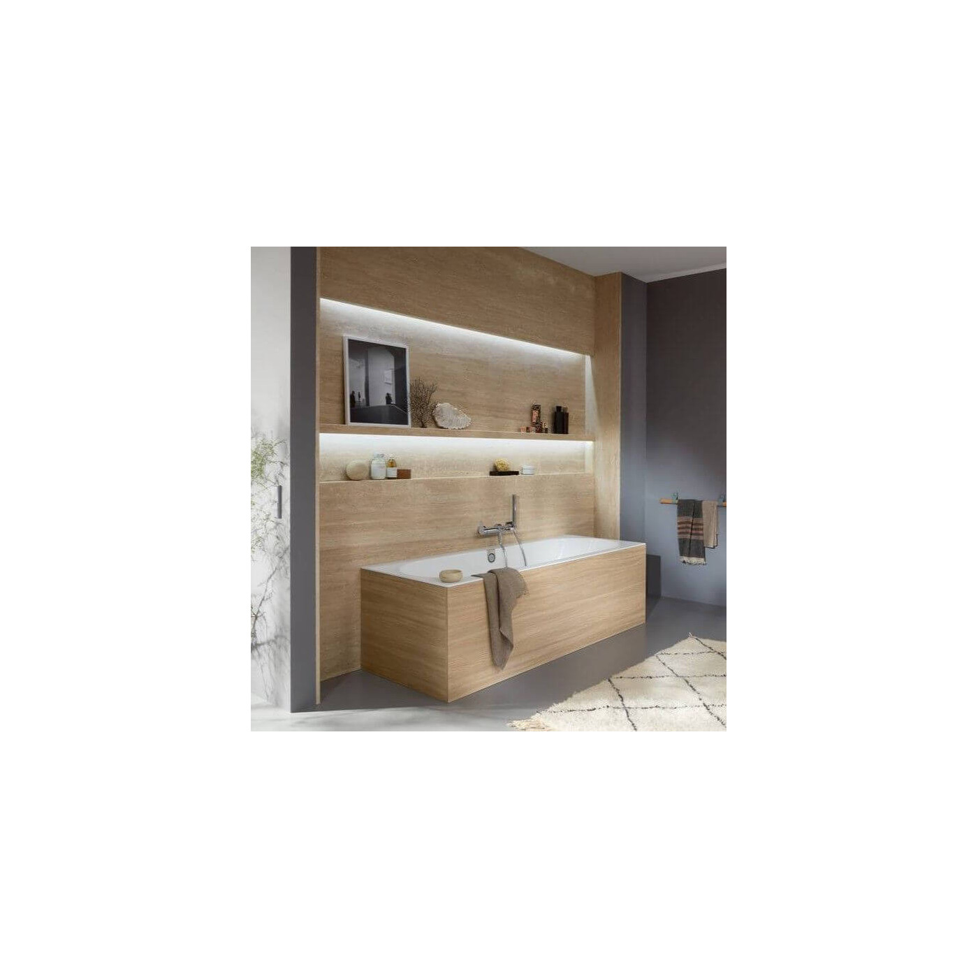 Wanna Prostokątna Oberon 2.0 170x75 Weiss Alpin UBQ170OBR2DV-01 Villeroy&Boch