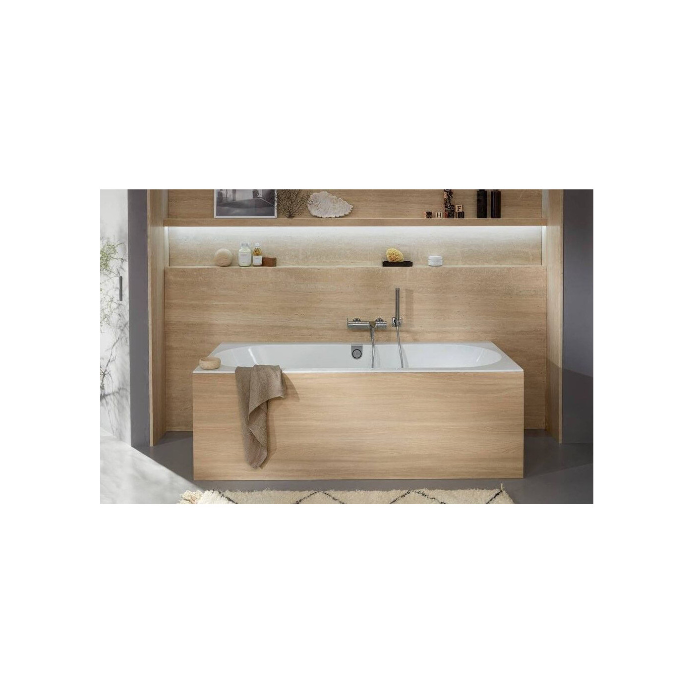 Wanna Prostokątna Oberon 2.0 180x80 Weiss Alpin UBQ180OBR2DV-01 Villeroy&Boch