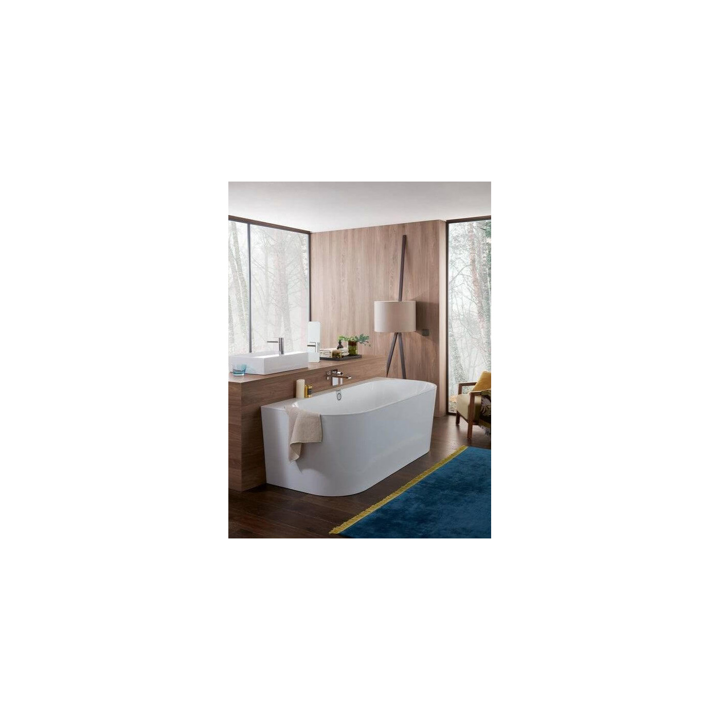 Wanna Przyścienna Oberon 2.0 180x80 Weiss Alpin UBQ180OBR9CD00V-01 Villeroy&Boch