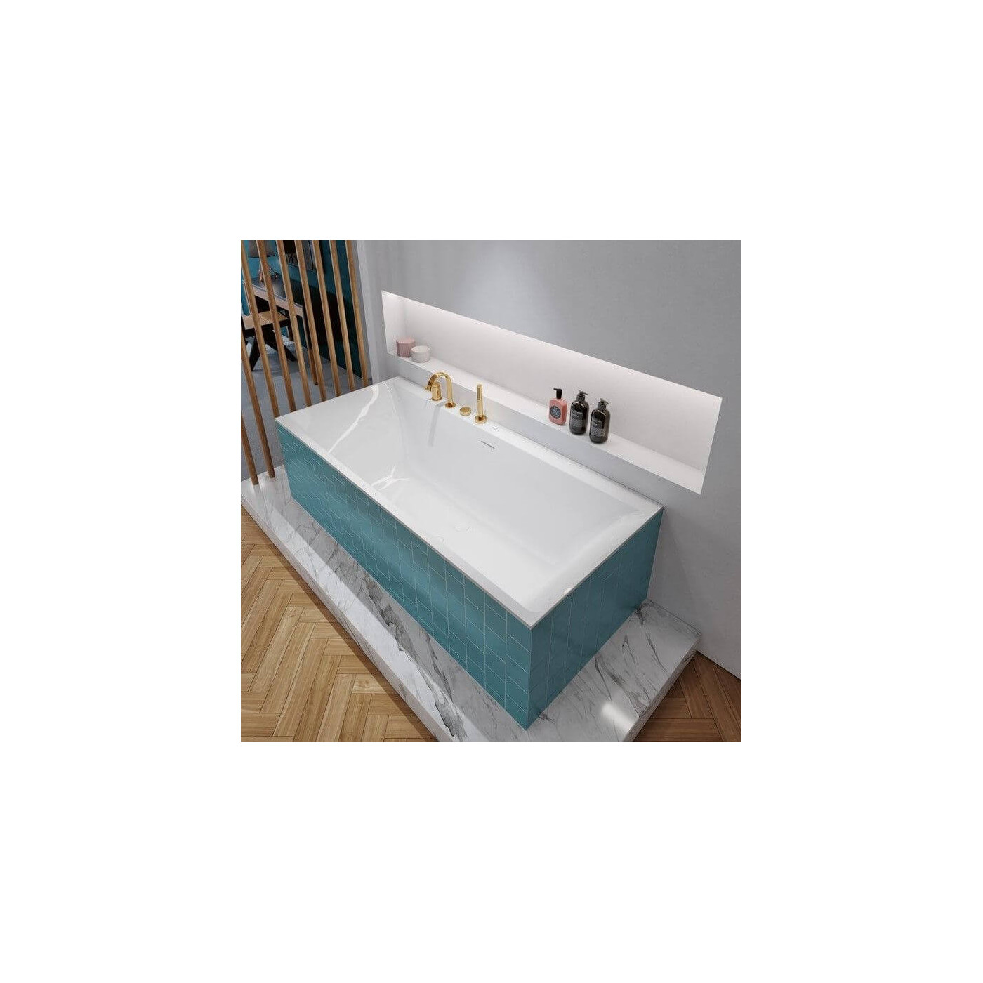 Wanna Prostokątna Subway 3.0 170x75 Weiss Alpin UBQ170SBW2DV-01 Villeroy&Boch