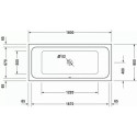 Wanna Prostokątna D-Code 180x80 700101000000000 Duravit
