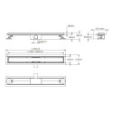 Odpływ Liniowy Mare Drain 1150490SI 90 Silver Bevisa