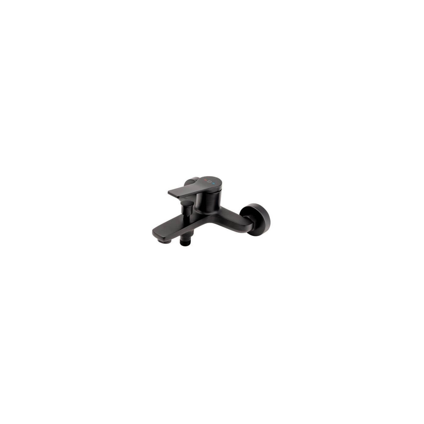 Bateria Wannowo-Prysznicowa Ścienna Seppia Czarny Mat FD1-SPA-1-22 F-design